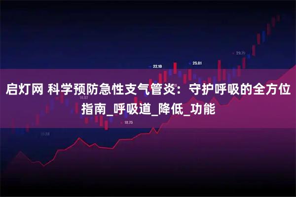 启灯网 科学预防急性支气管炎：守护呼吸的全方位指南_呼吸道_降低_功能